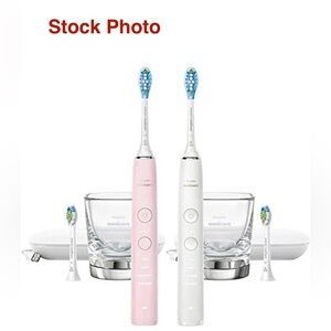 Philips Sonicare DiamondClean Rechargeable Battery Powered Toothbrush 2-Pack
